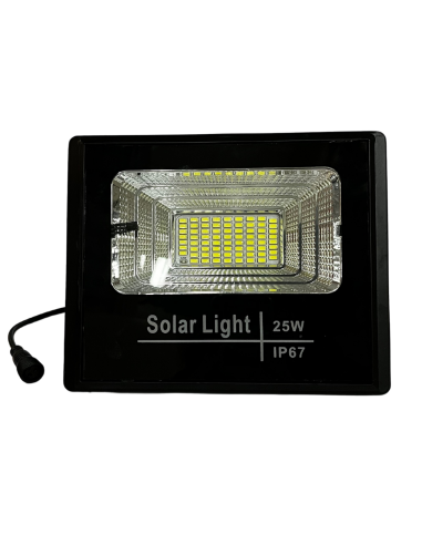 Foco Solar Led con Panel 25w