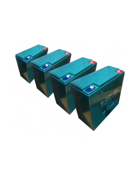 Pack 4 Baterías Triciclo Eléctrico 20 AH Pack 4 Baterías Triciclo Eléctrico 20 AH