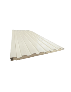 Revestimiento Siding Metálico Blanco Ranurado 5.80m x 36cm