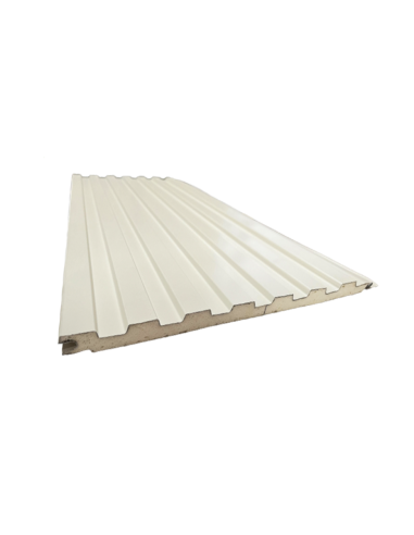 Revestimiento Siding Metálico Blanco Ranurado 5.80m x 36cm