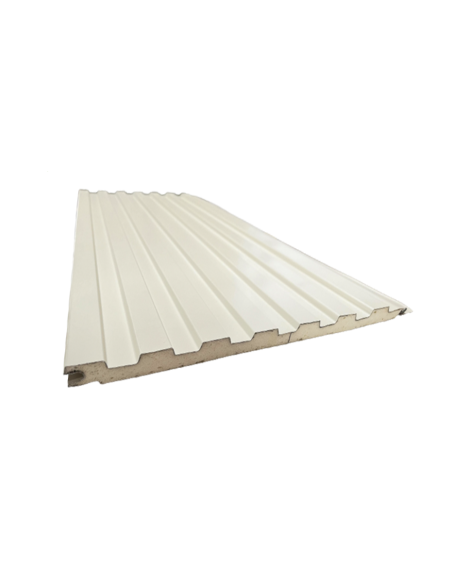 Revestimiento Siding Metálico Blanco Ranurado 5.80m x 36cm