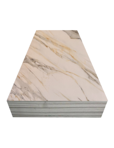 Plancha PVC Tipo Mármol Dorado UV 3mm