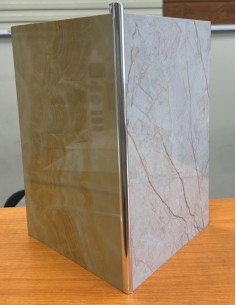 Perfil Aluminio Negro Tipo Y Para Mármol 2