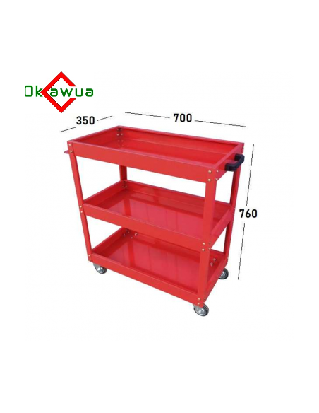 Carro Metálico 3 Niveles para Herramientas